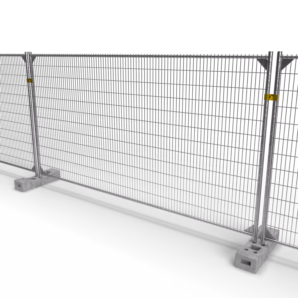 La clôture en location HERAS M500 présente les meilleures caractéristiques de qualité pour les évènements, concerts et chantiers