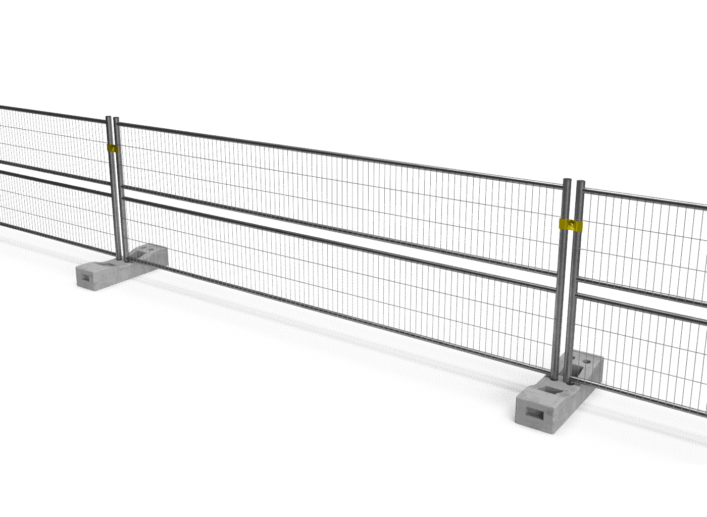 clôtures basses en location pour la protection des piétons