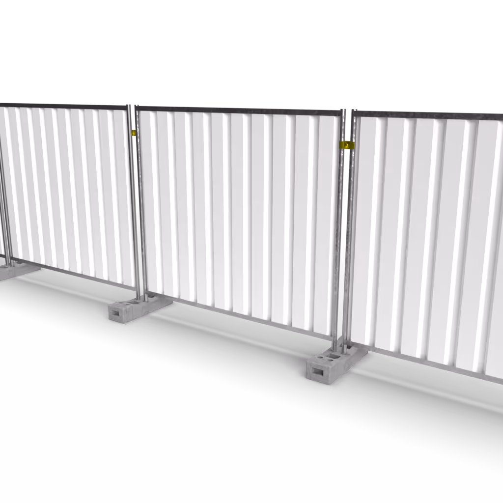 locaiton de clôtures pleines pour proteciton des chantiers