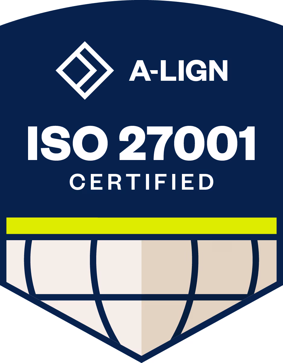 ISO 27001 Certified Badge