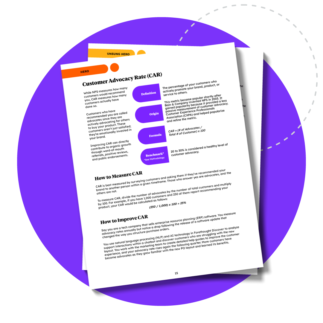 A page from the CX Metrics Playbook