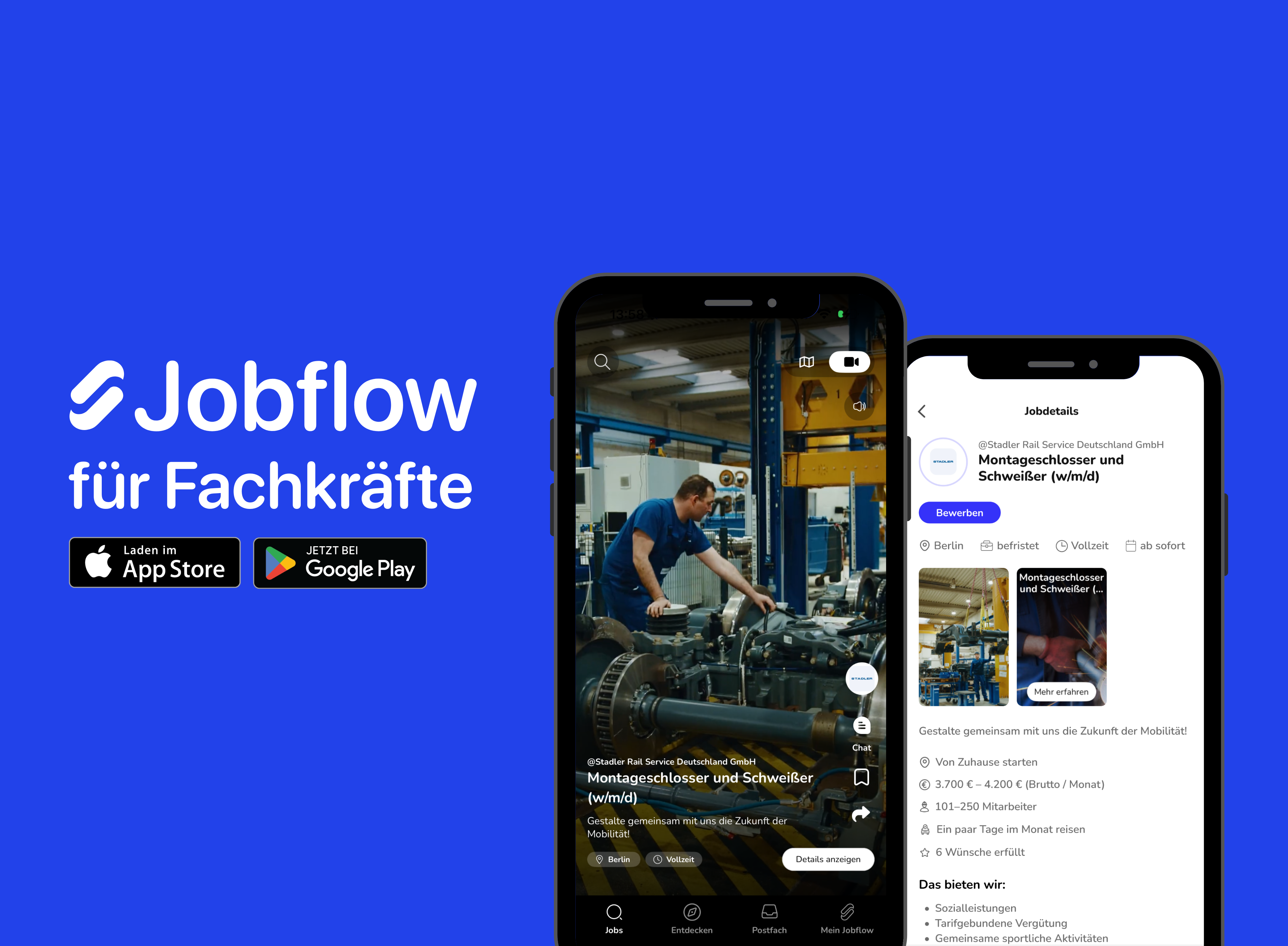Jobflow startet Jobflow für Fachkräfte