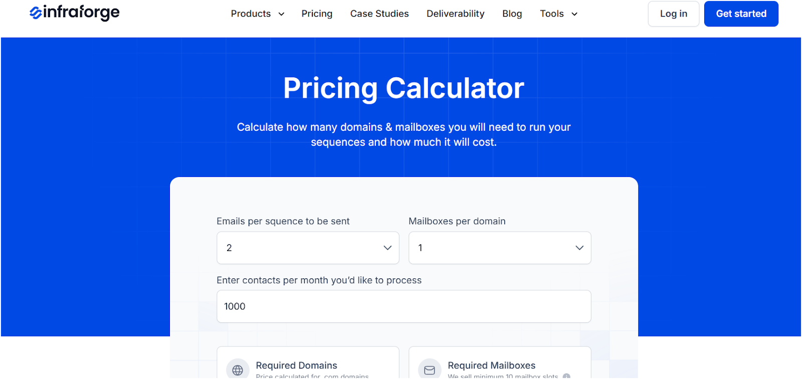 Infraforge Pricing