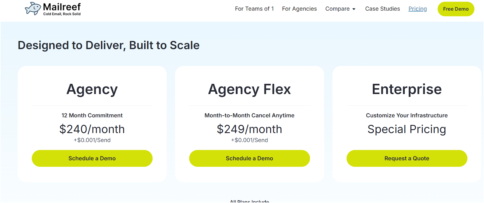 Mailreef Pricing