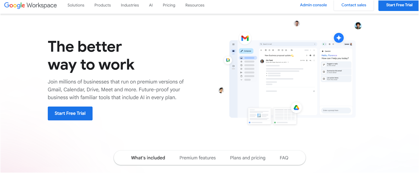 Google workspace Homepage