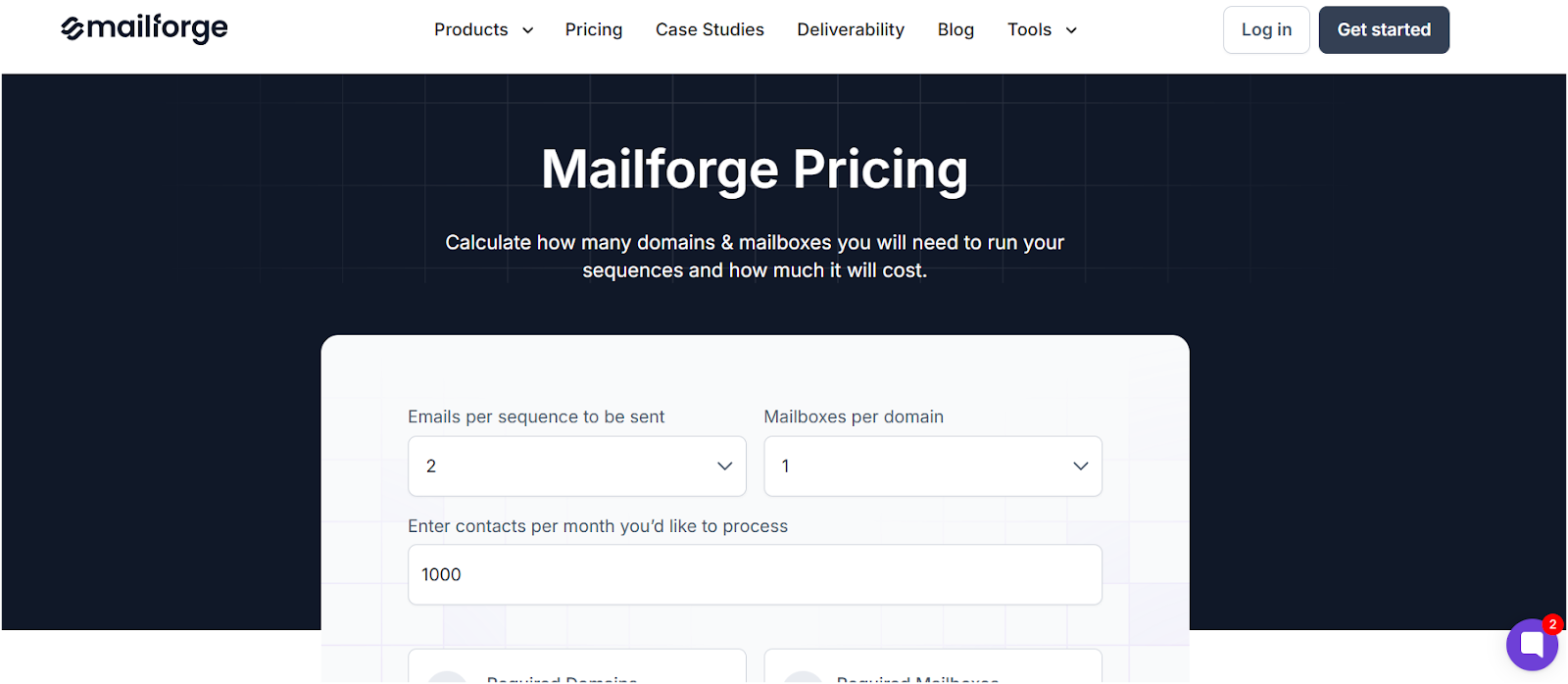 Mailforge Pricing