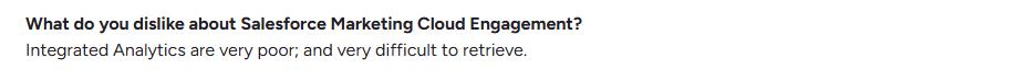 Salesforce user review on G2.com