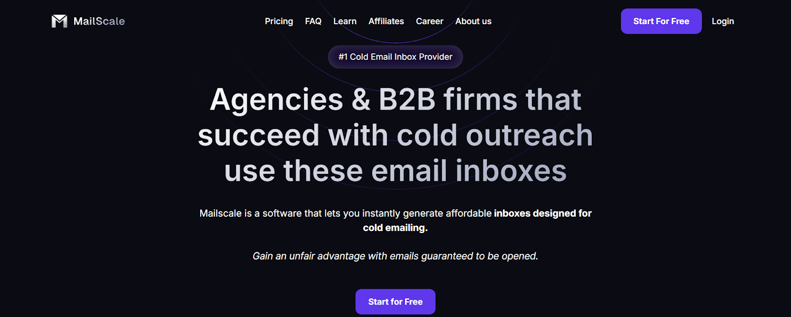Mailscale homepage
