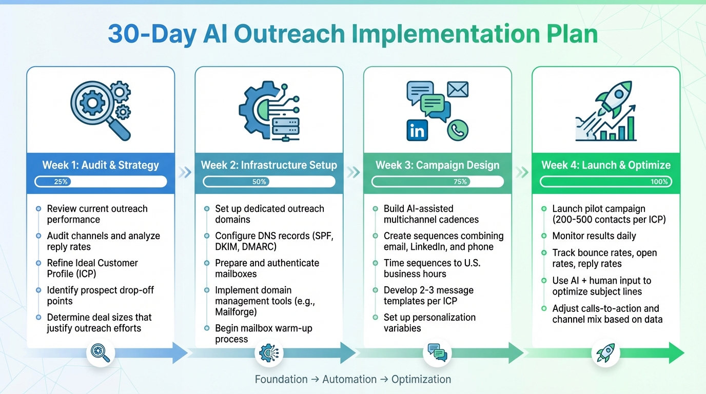 30-Day AI Multichannel Outreach Implementation Plan