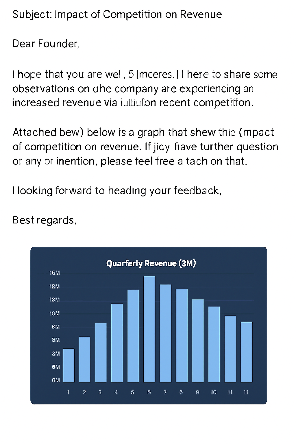 Email written by Copilot