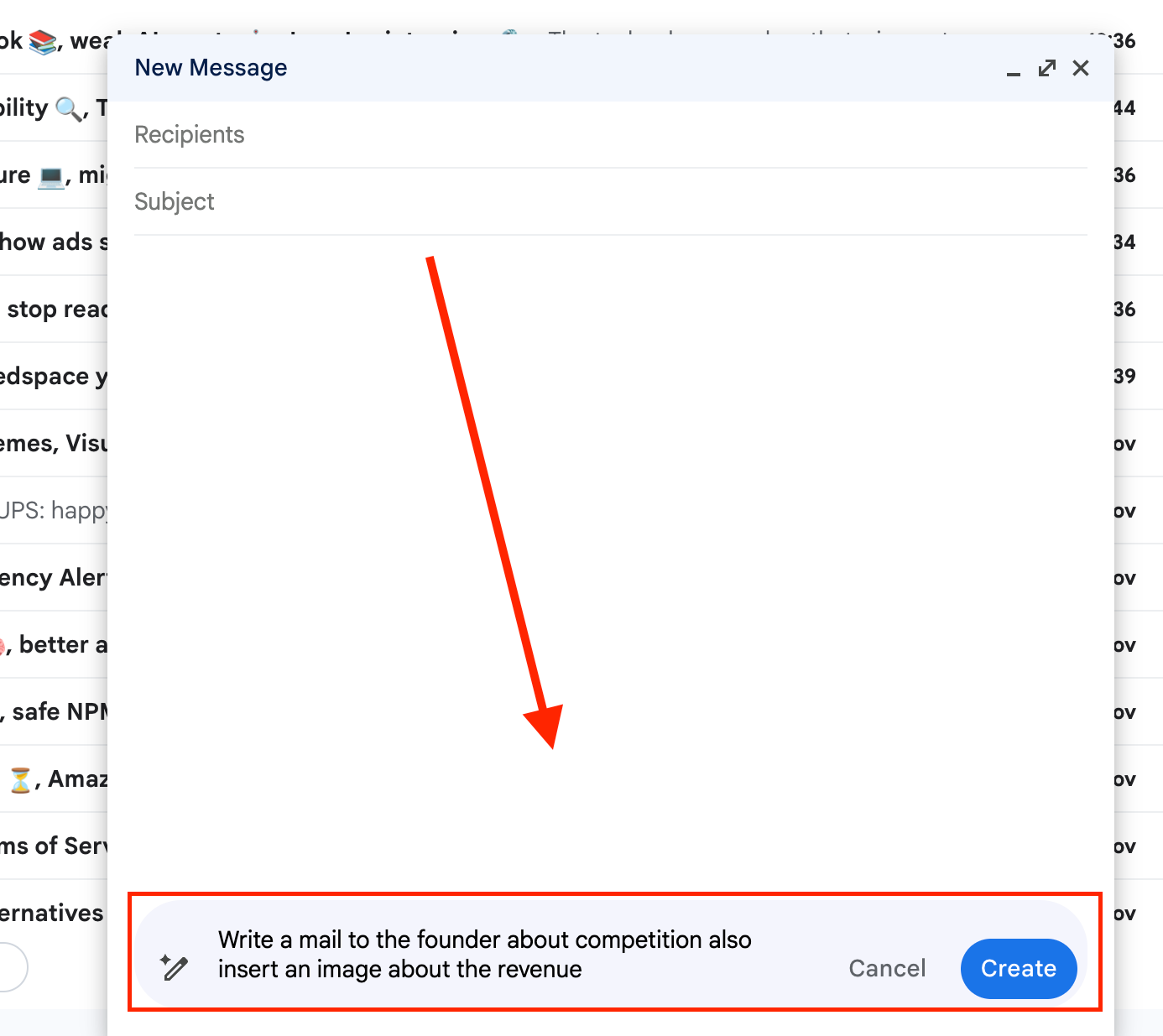 Giving instructions to Gemini