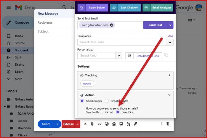 Gmass connecting to external SMTP server
