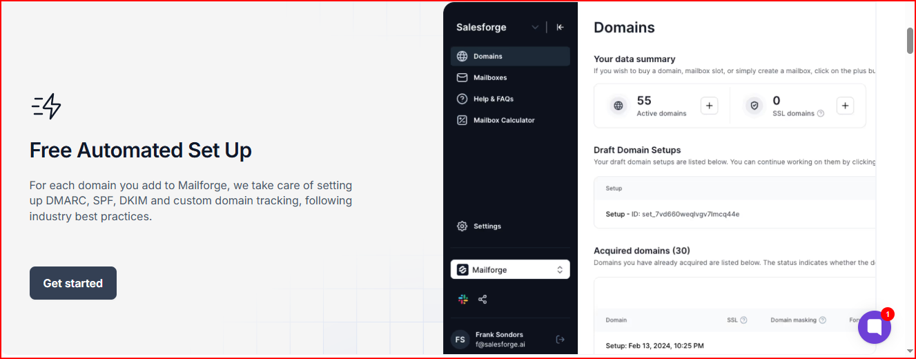 Mailforge- free automated setup