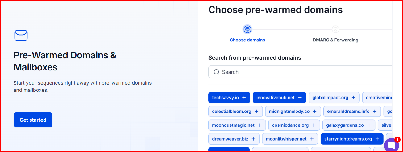 Infraforges- Pre-warmed domains