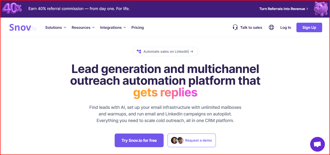 Snov.io- Lead generation and Outreach tool