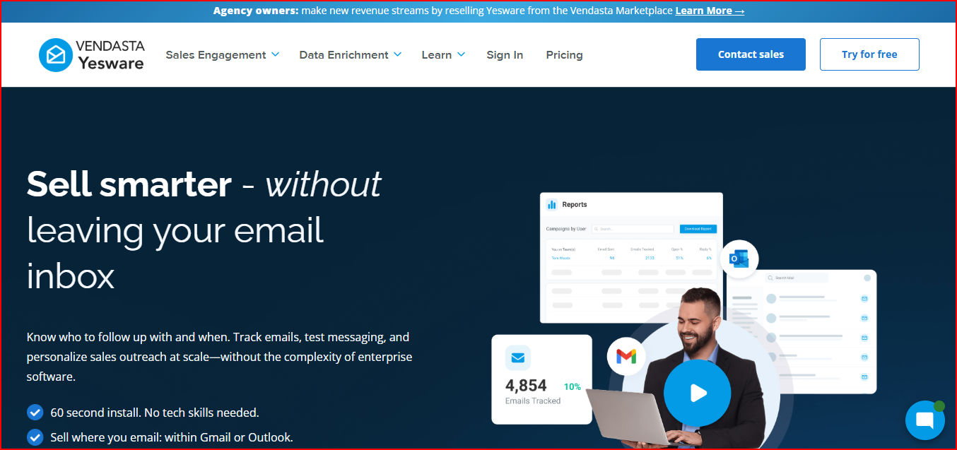 Email Oureach tool inside Gmail and Outlook