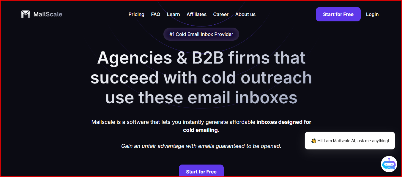 Mailscale best Mailerr Alternative for B2B teams
