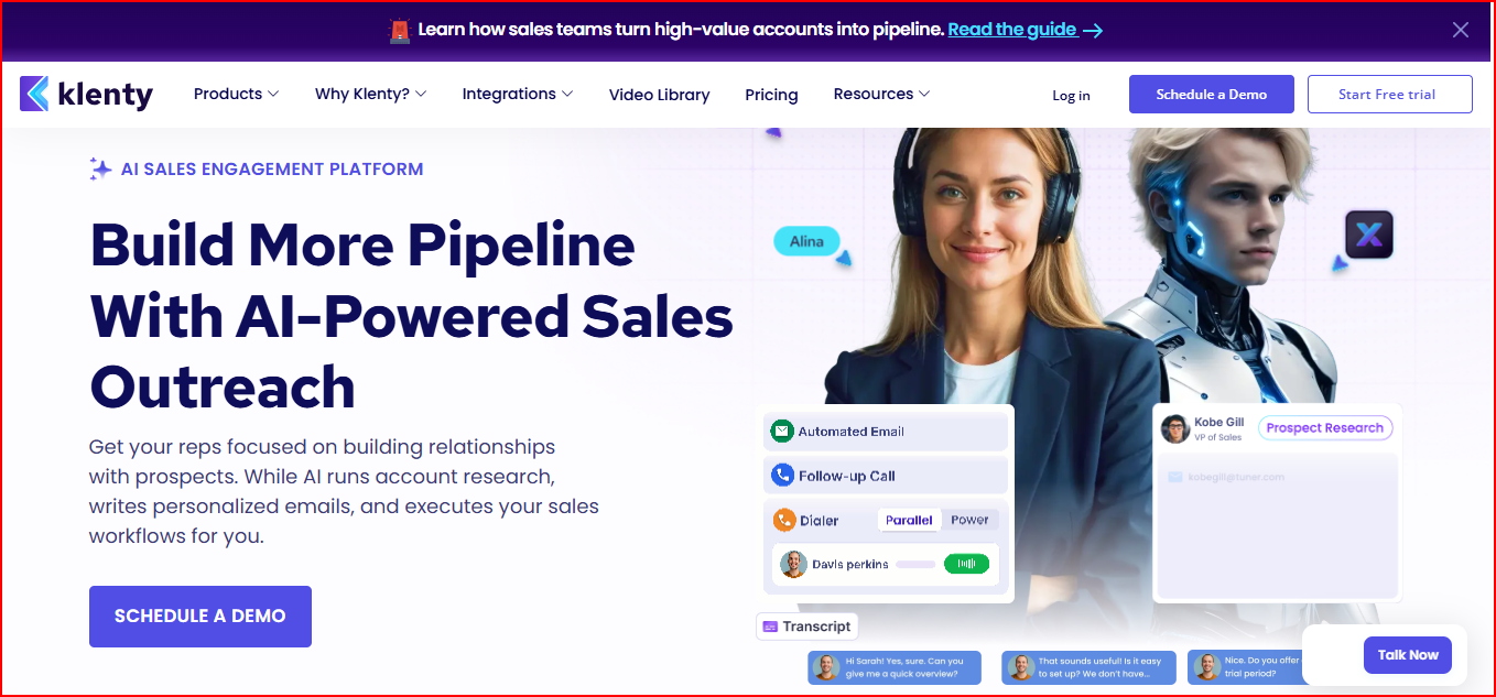 Klenty - AI cold outreach tool