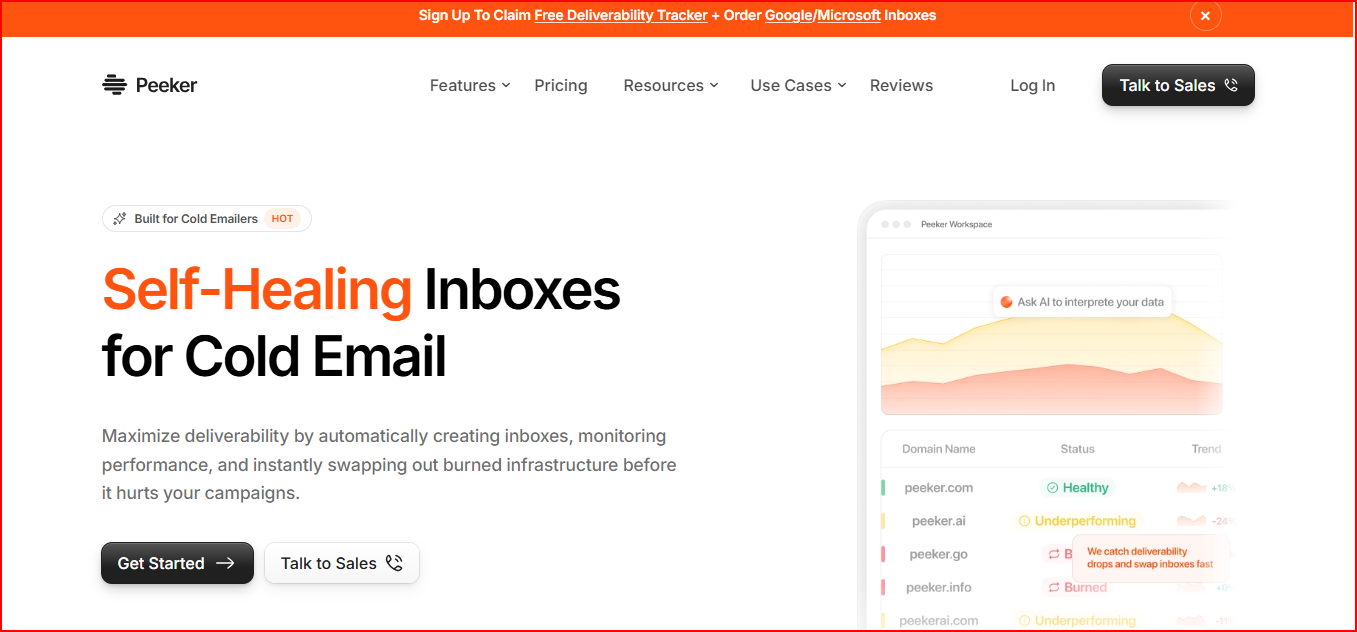 Peeker AI - Inbox provider tool