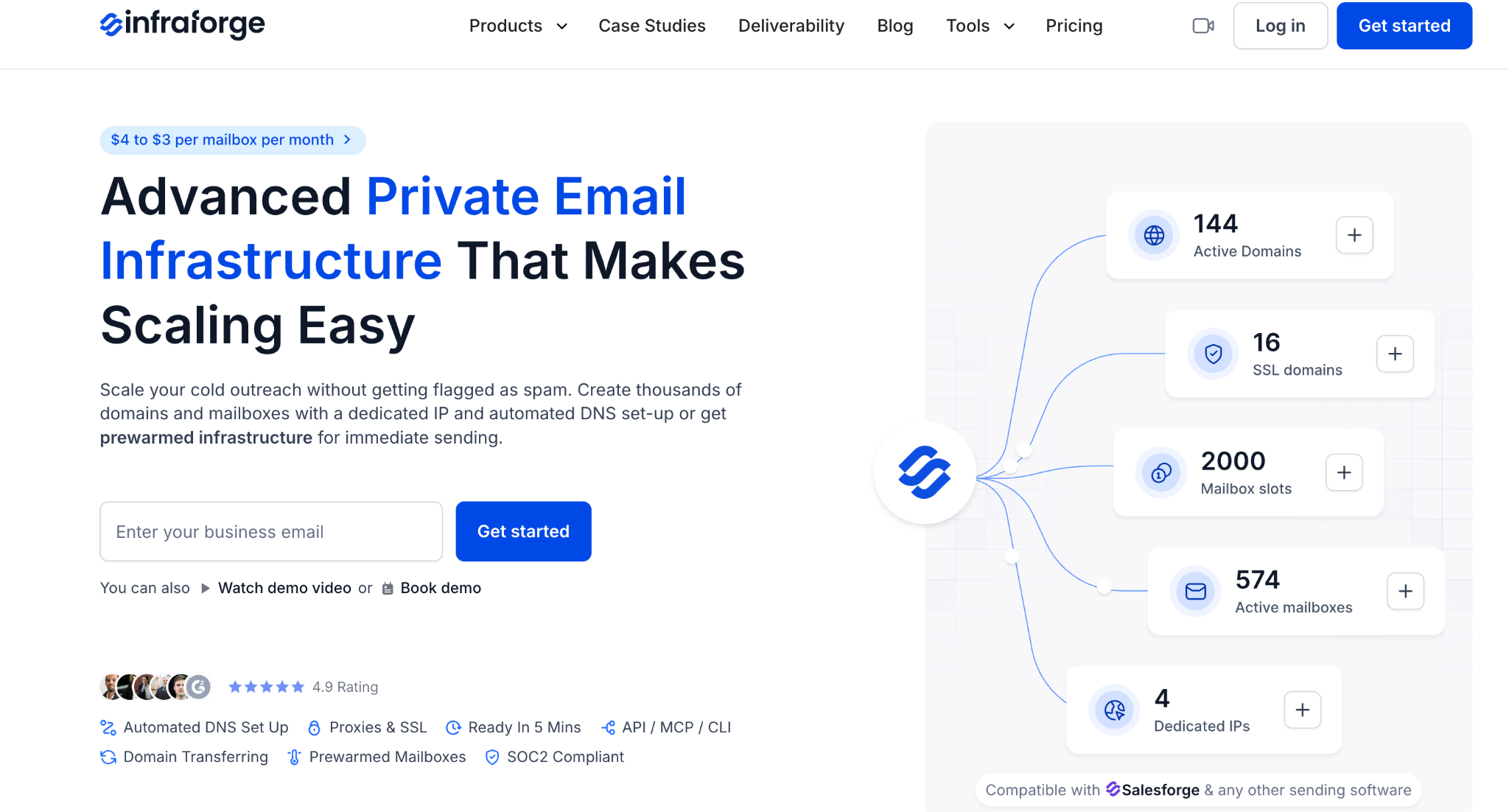 Infraforge homepage