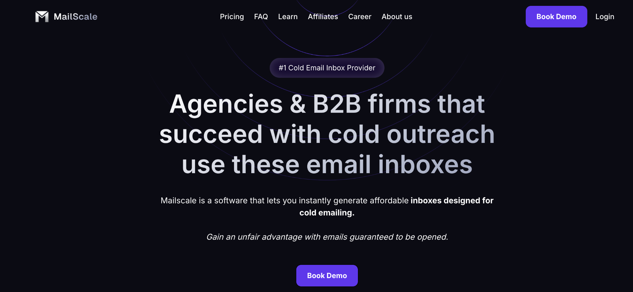 Mailscale homepage