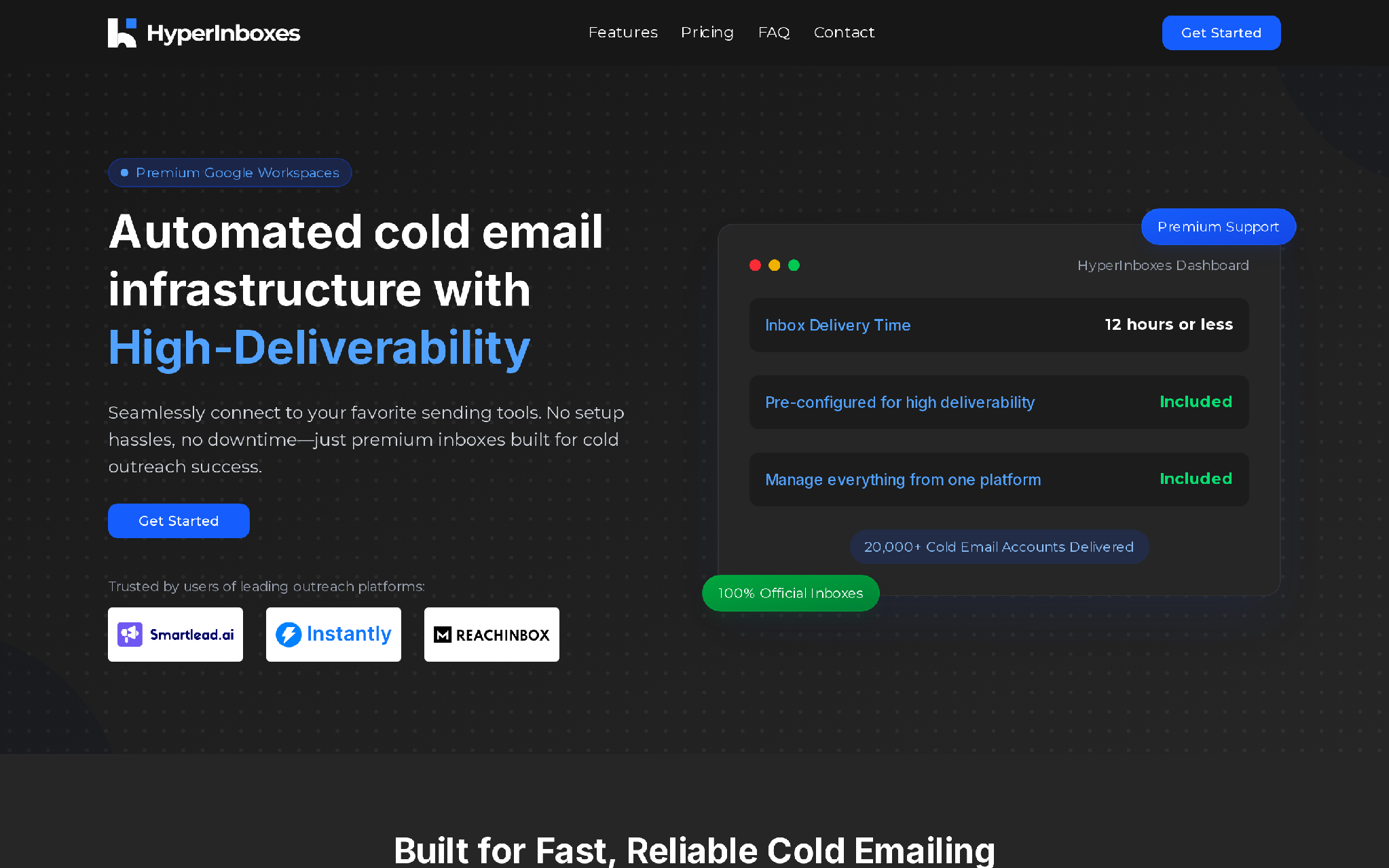 HyperInboxes homepage showing the paused new purchases notice