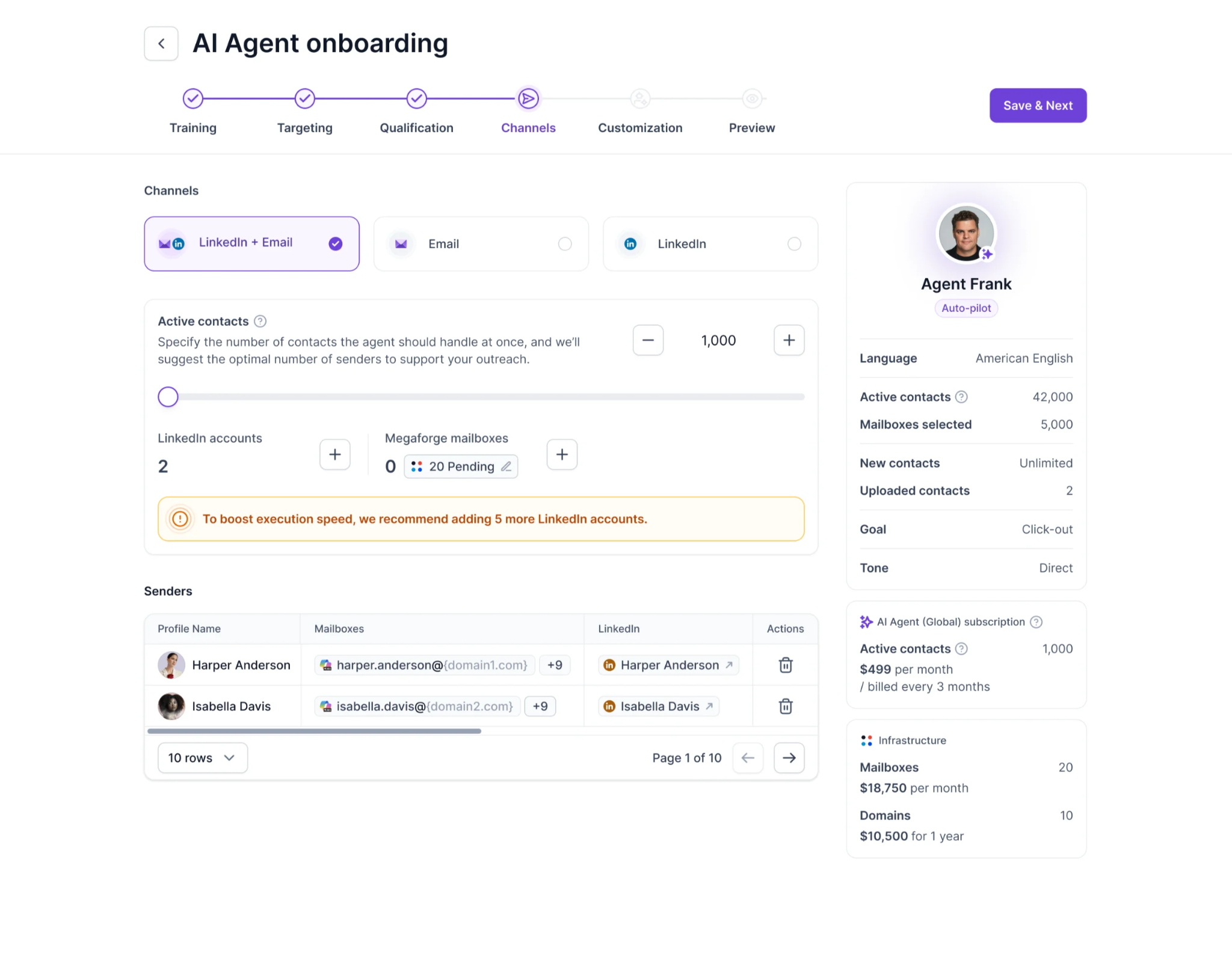 Using Multichannel Outreach with Agent Frank
