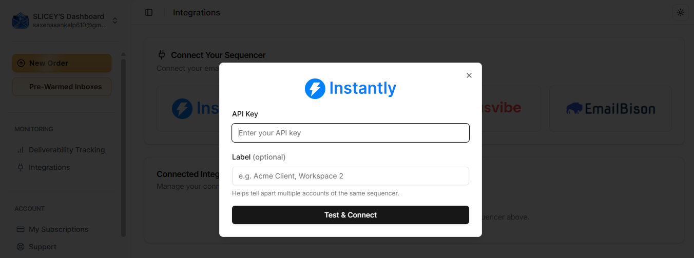 Connecting Sequence Provider via API in Slicey