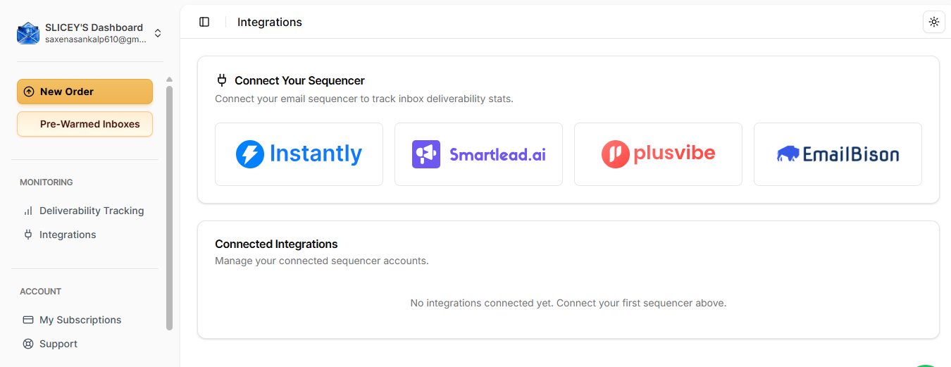 Email Sequence Provider Integration in Slicey