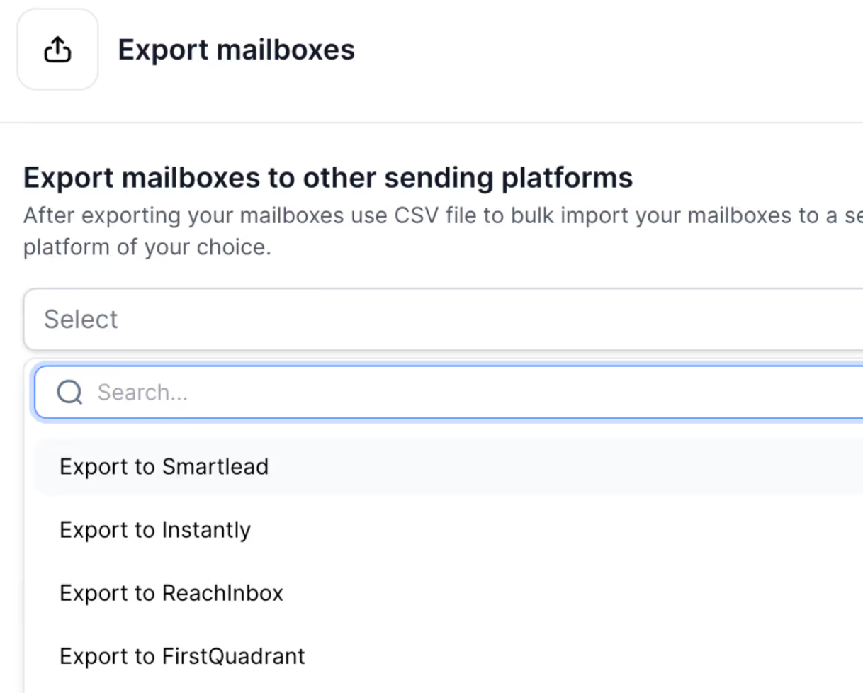  Mailbox Export in Mailforge