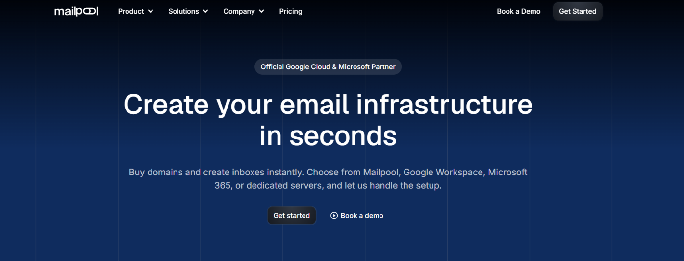 Mailpool homepage