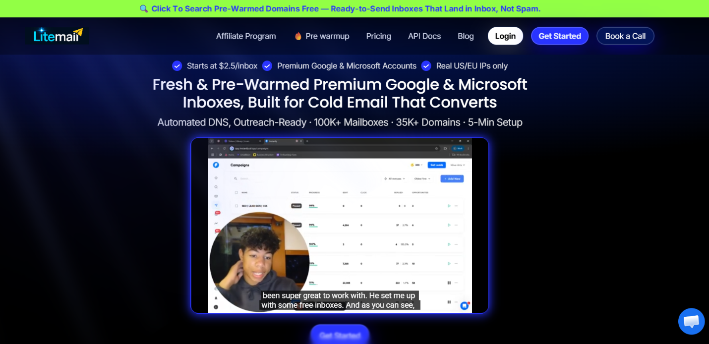 LiteMail homepage
