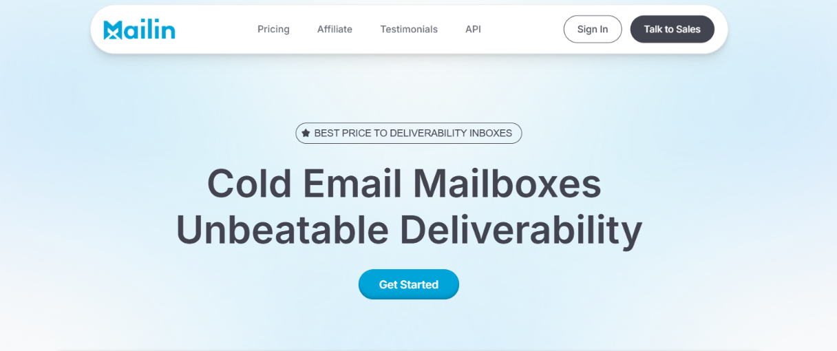 Mailin homepage