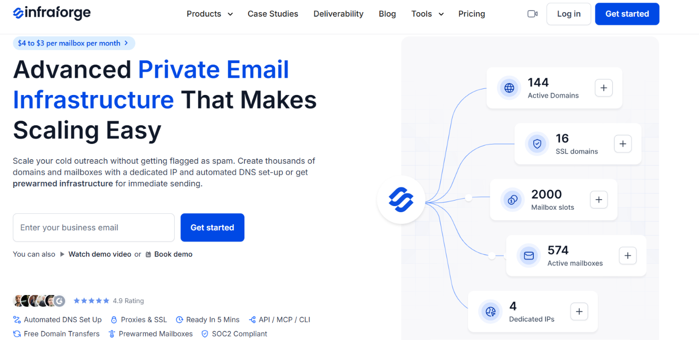Infraforge homepage