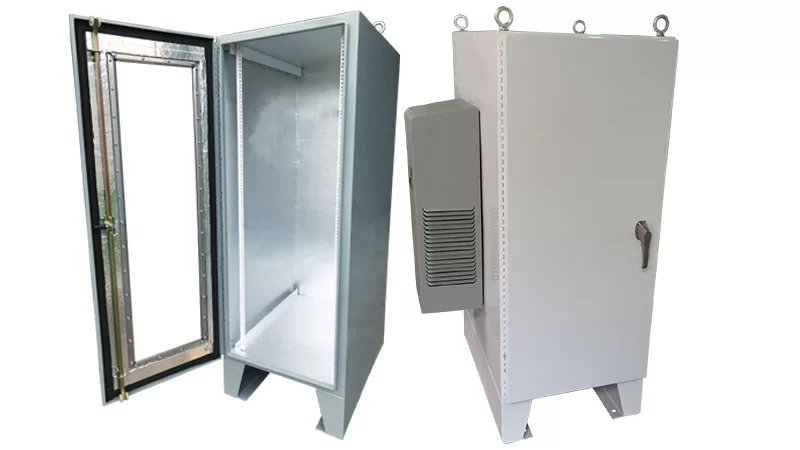 Open and closed Server Rack Cabinets