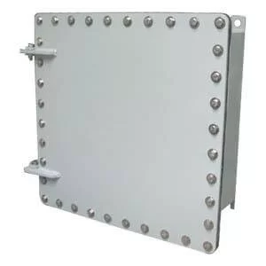 Powder coated carbon steel NEMA 6 wall mount enclosure