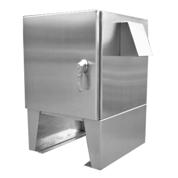 Stainless steel NEMA 3R floor mount enclosure by NEMACO