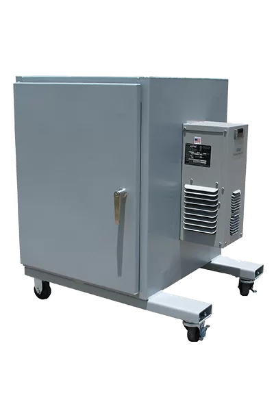 Mobile wheels NEMA 4 enclosure with AC