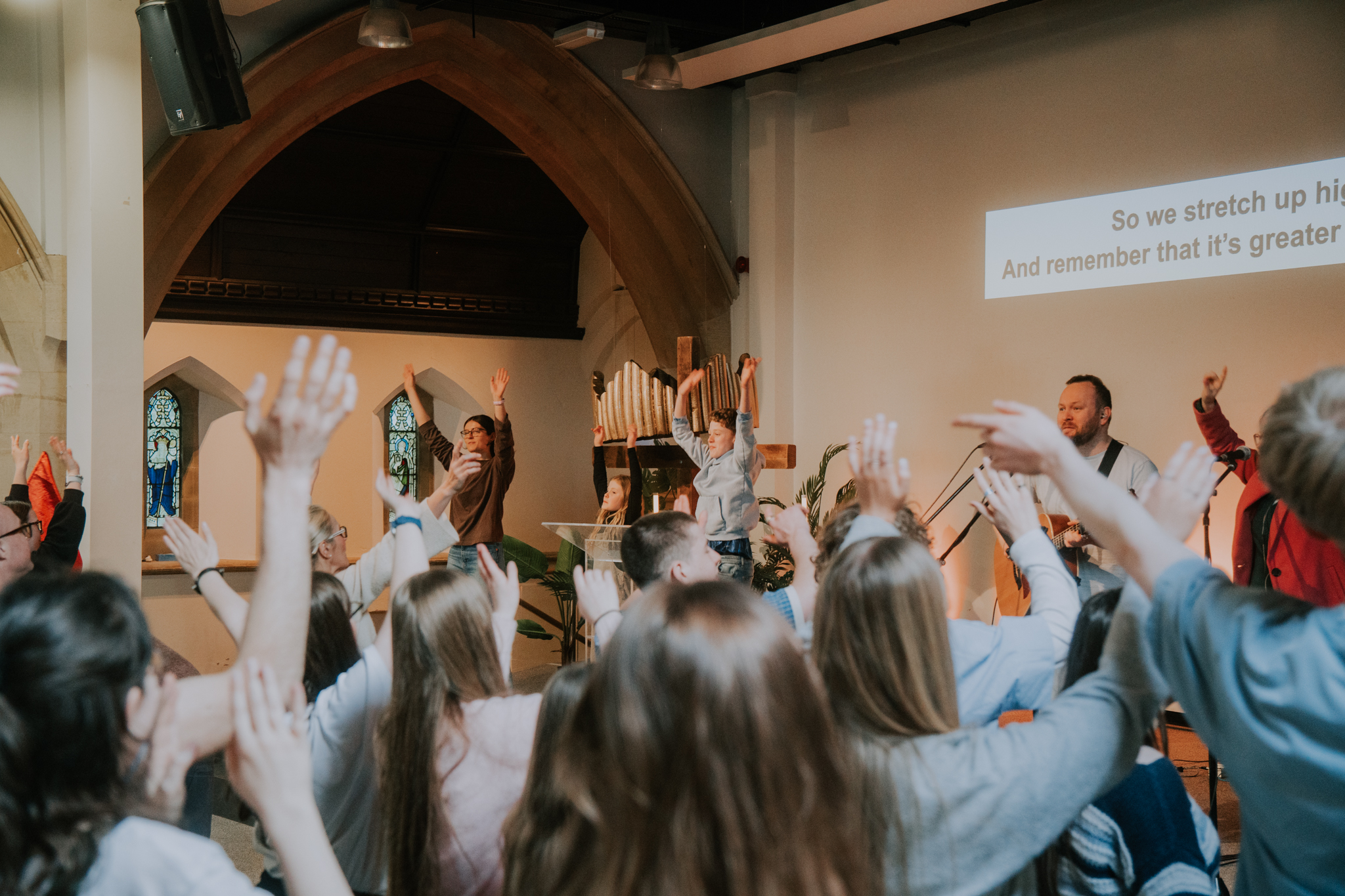 Members of our all ages 2.30pm gathering, worshipping together at St.Peter’s Centre in Loughborough Town. 