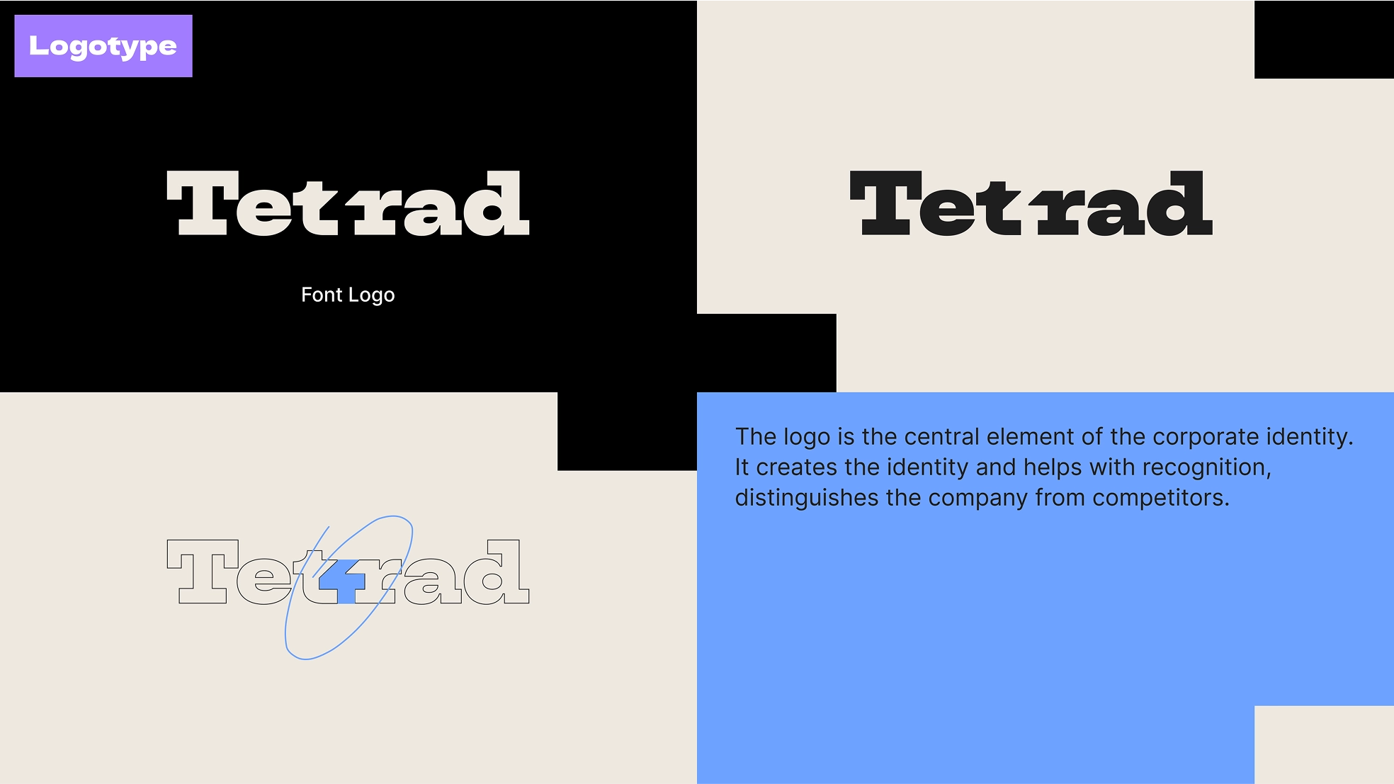 Tetrad branding Visuals