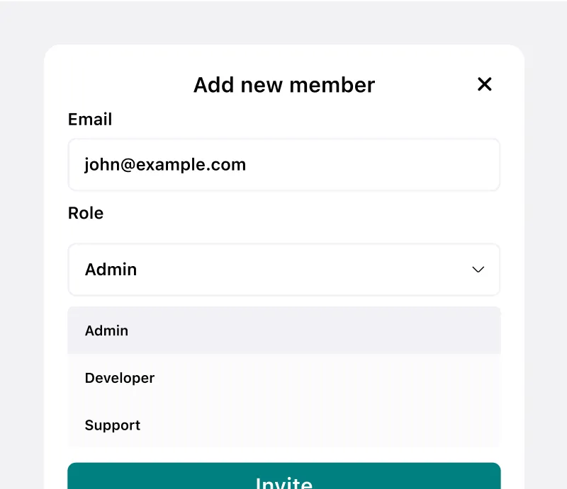 Role based access control image