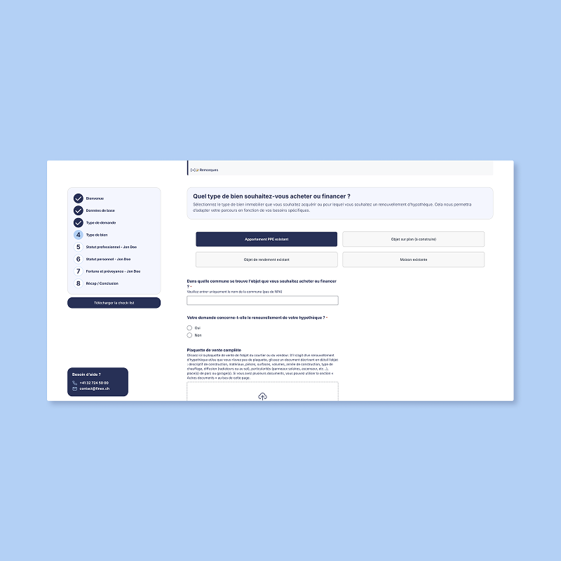 Capture d'écran de l'interface du convertisseur de Finex