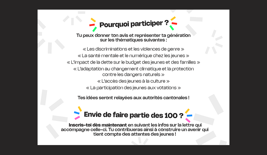 Verso de la lettre 100 voix