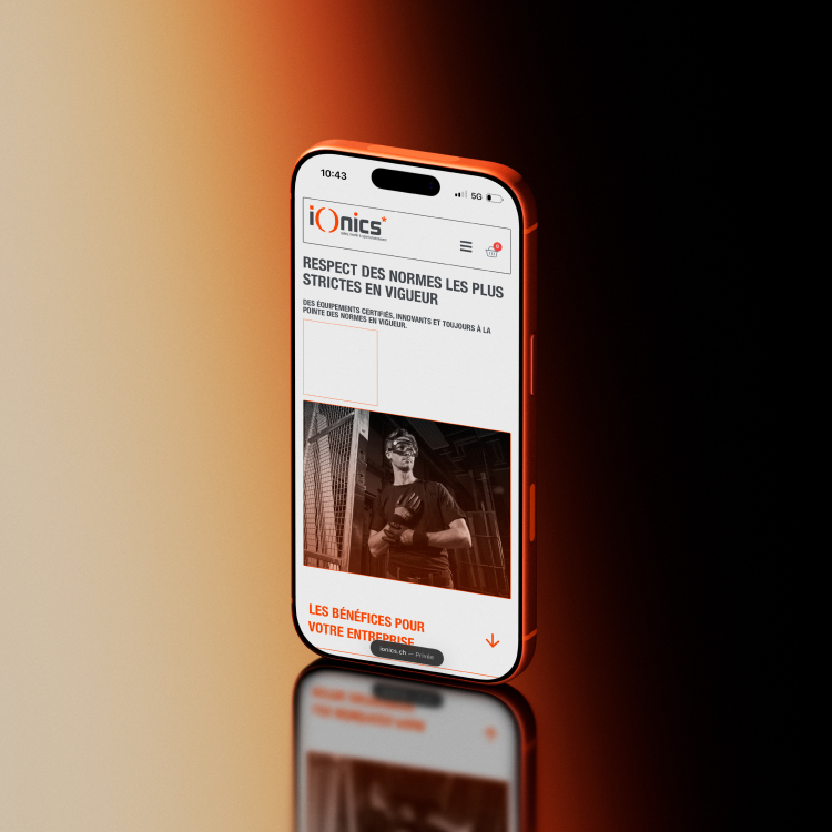 Iphone 17 pro sur fond dégradé