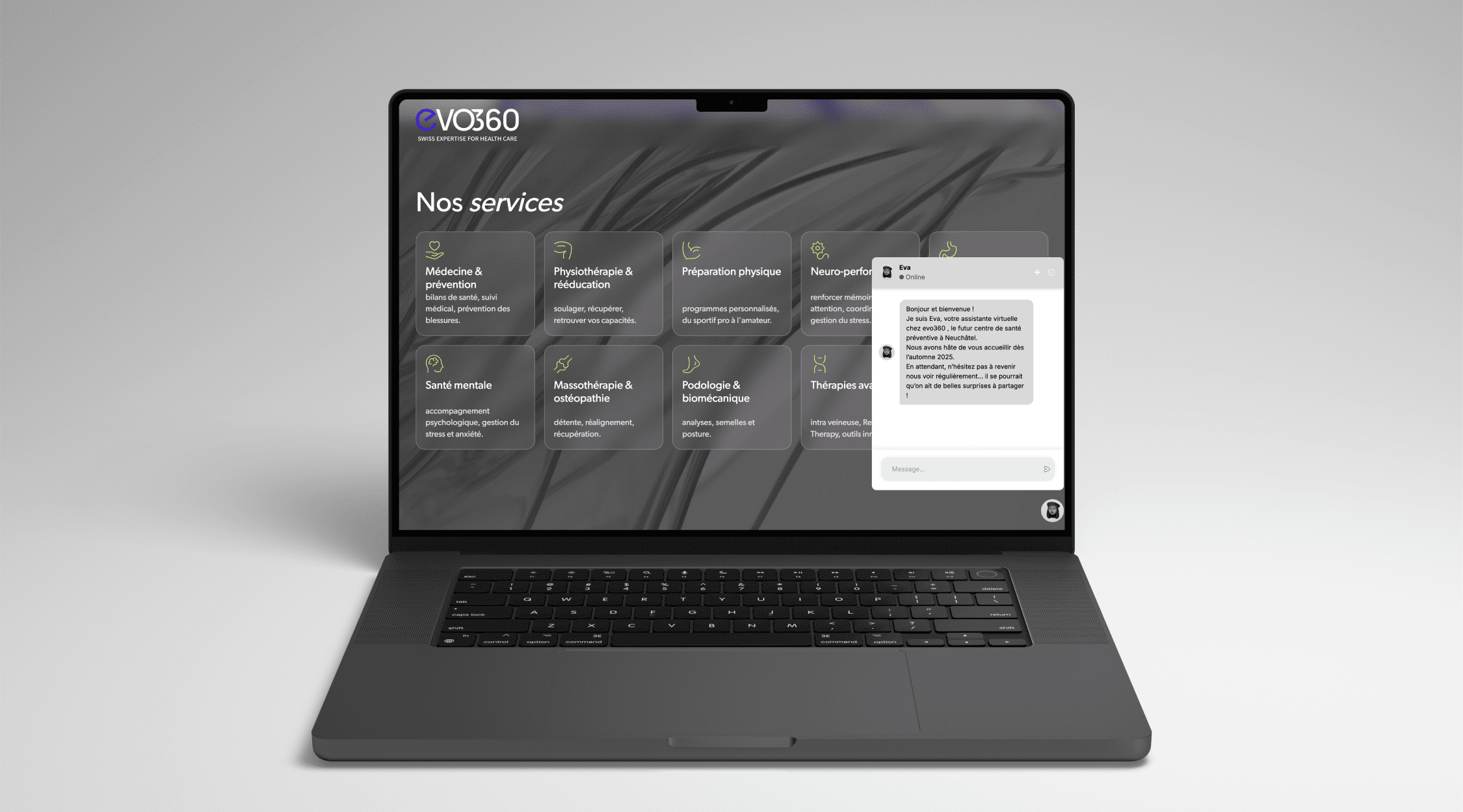 Landing page d'evo360