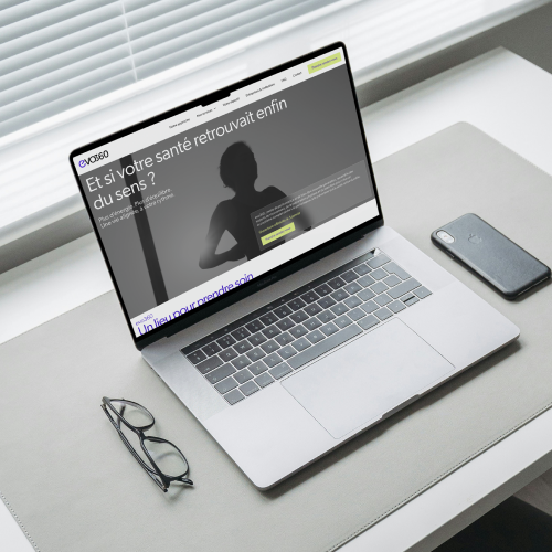 site web evo360 sur un macbook pro
