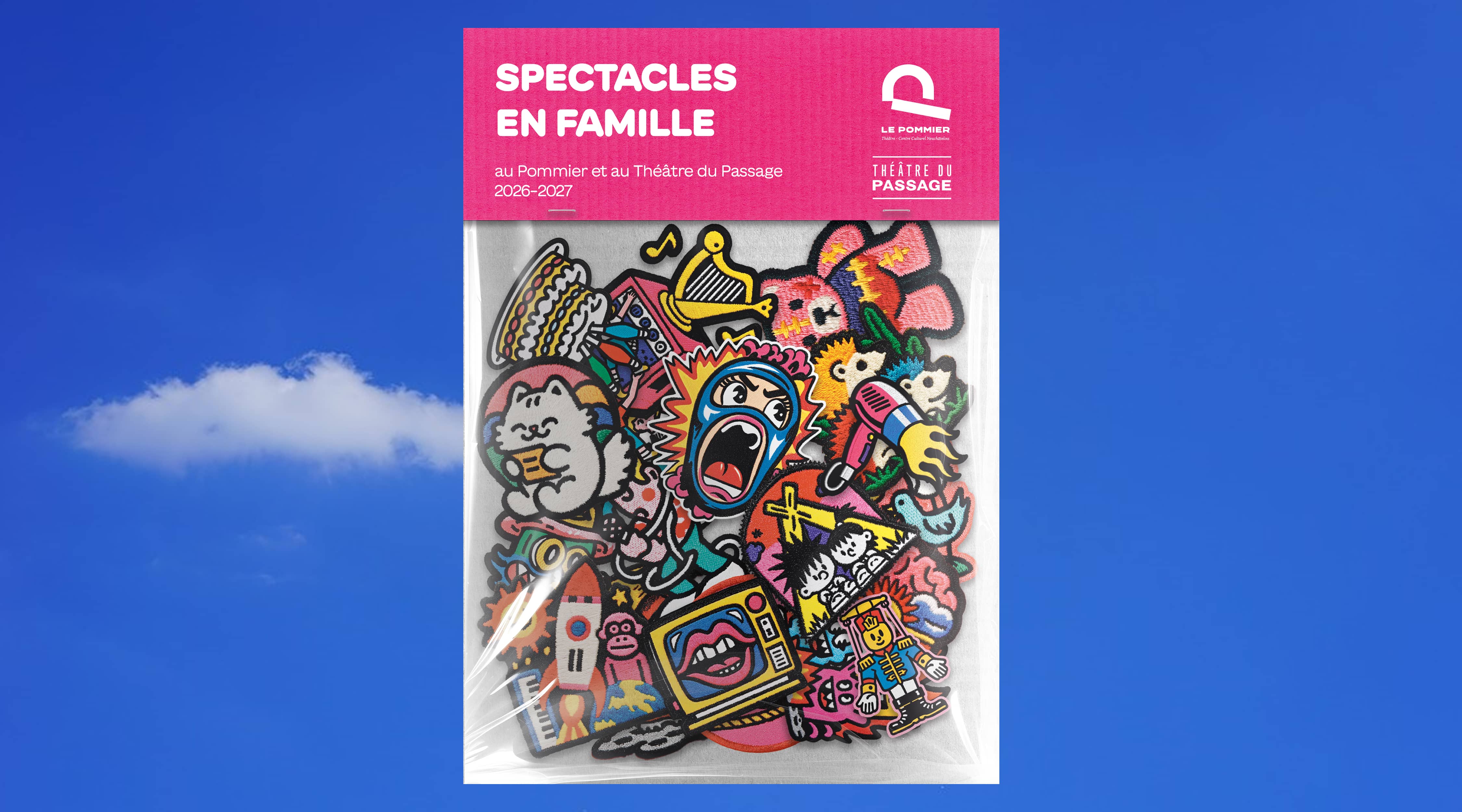 Composition avec les stickers de chaques spectacles