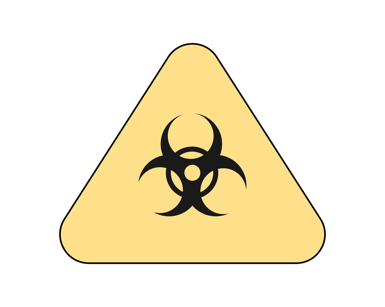 Biohazard warning symbol