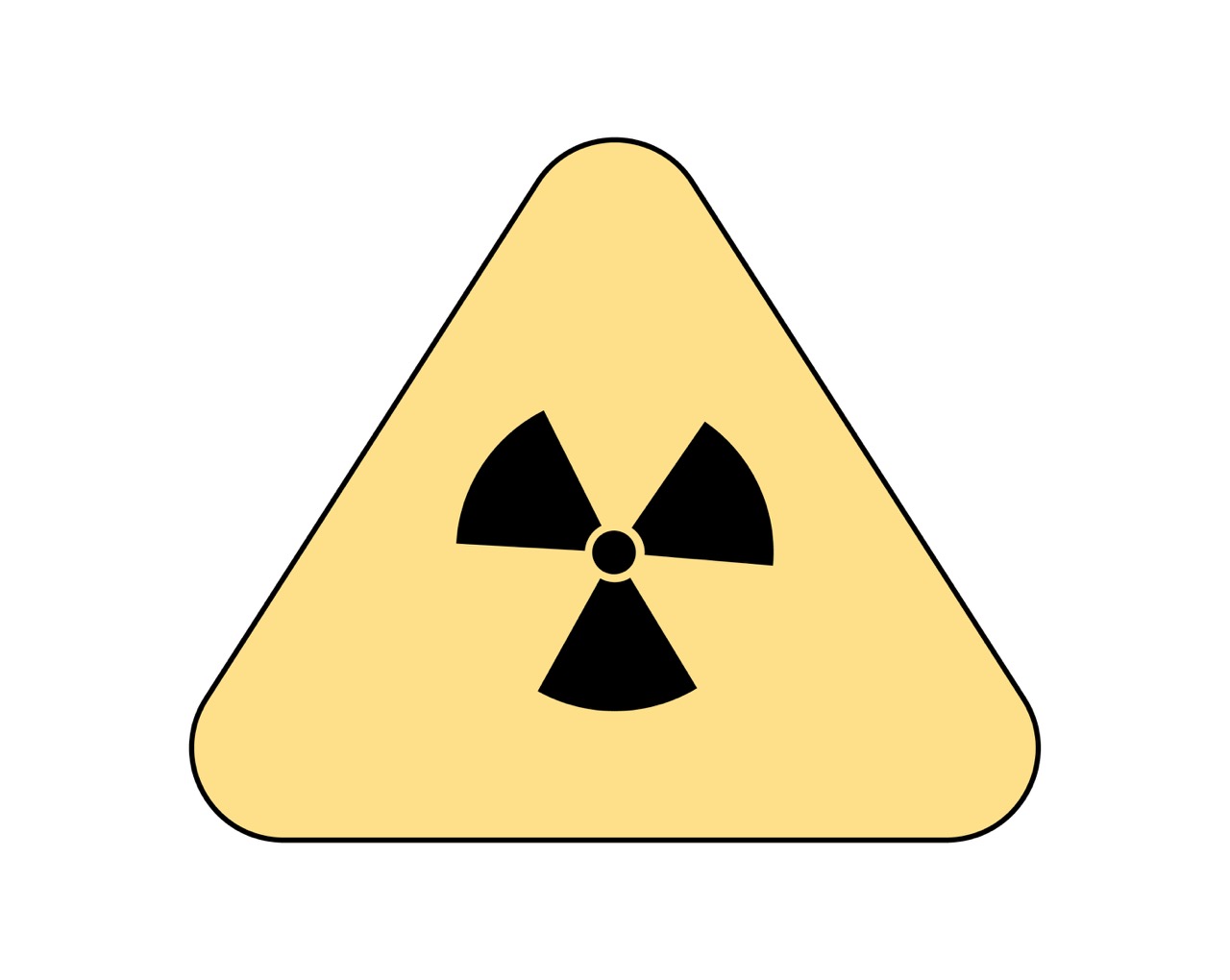 Ionizing radiation warning symbol