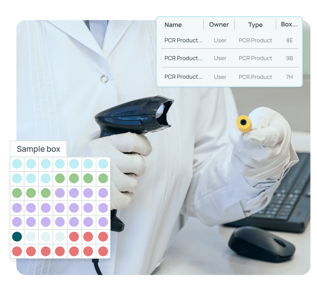 Barcode scanning with the SciSure mobile app